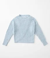 Girls - Willow & Root Chenille Waffle Knit Sweater