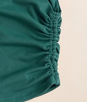 Girls - Ruched Rib Knit Tank Top