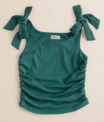 Girls - Ruched Rib Knit Tank Top