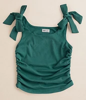 Girls - Ruched Rib Knit Tank Top
