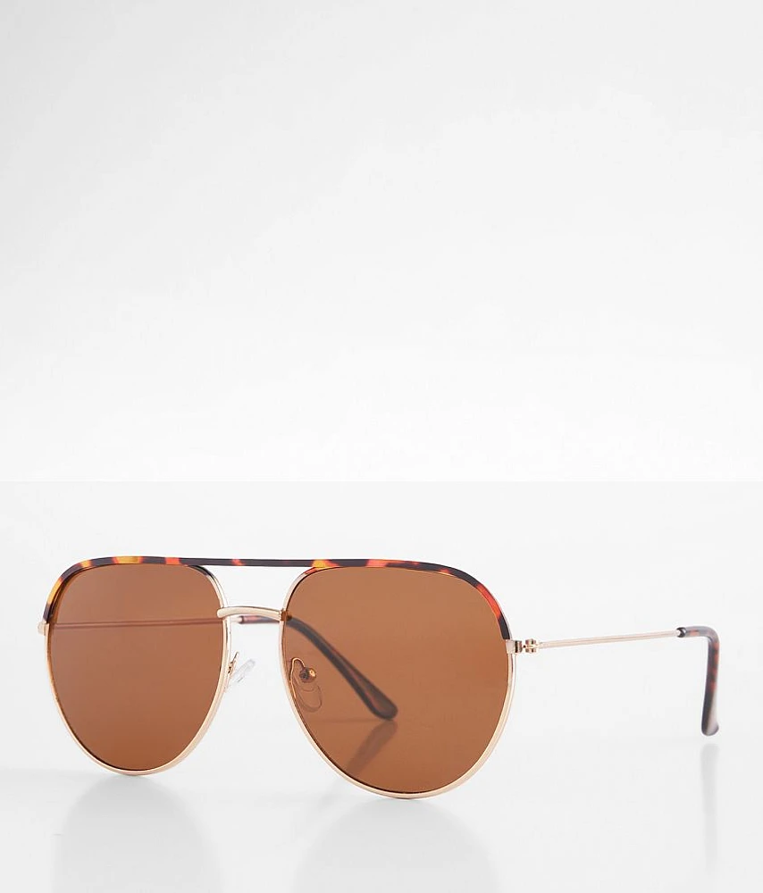 BKE Tort Aviator Sunglasses