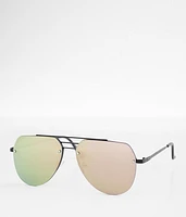 BKE Mirrored Aviator Sunglasses