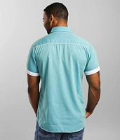Textured Woven Athletic Shirt