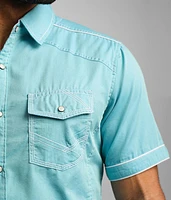 Textured Woven Athletic Shirt