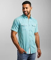 Textured Woven Athletic Shirt