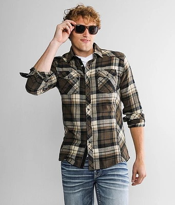 Plaid Tailored Flannel Shirt