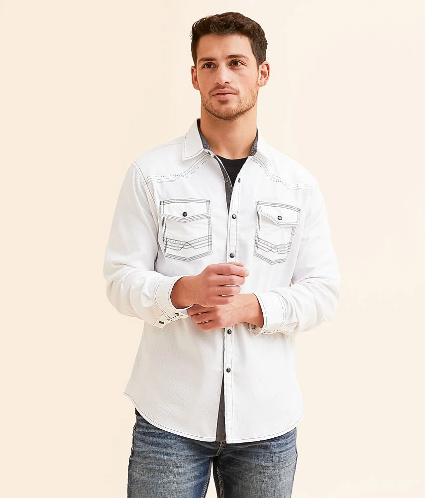 BKE Embroidered Athletic Stretch Shirt