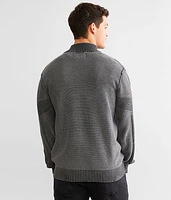 Ribbed Henley Sweater