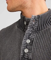 Ribbed Henley Sweater