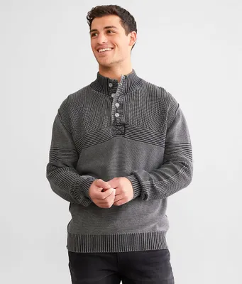 BKE Ribbed Henley Sweater