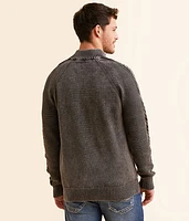 Stonewash Henley Sweater