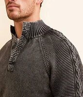 Stonewash Henley Sweater
