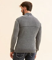 Washed Henley Sweater