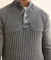 Washed Henley Sweater