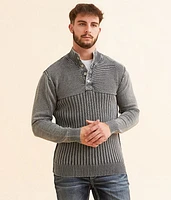 Washed Henley Sweater