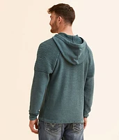 Stonewash Crossover Hooded Sweater