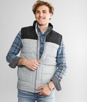 BKE Color Block Marled Puffer Vest