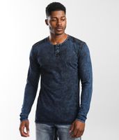 Buckle Black Acid Washed Henley