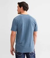 Textured Notch Neck T-Shirt