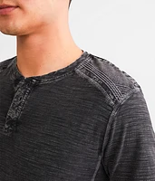 Slub Knit Washed Henley