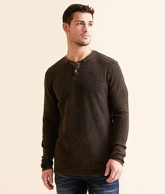 Buckle Black Waffle Henley