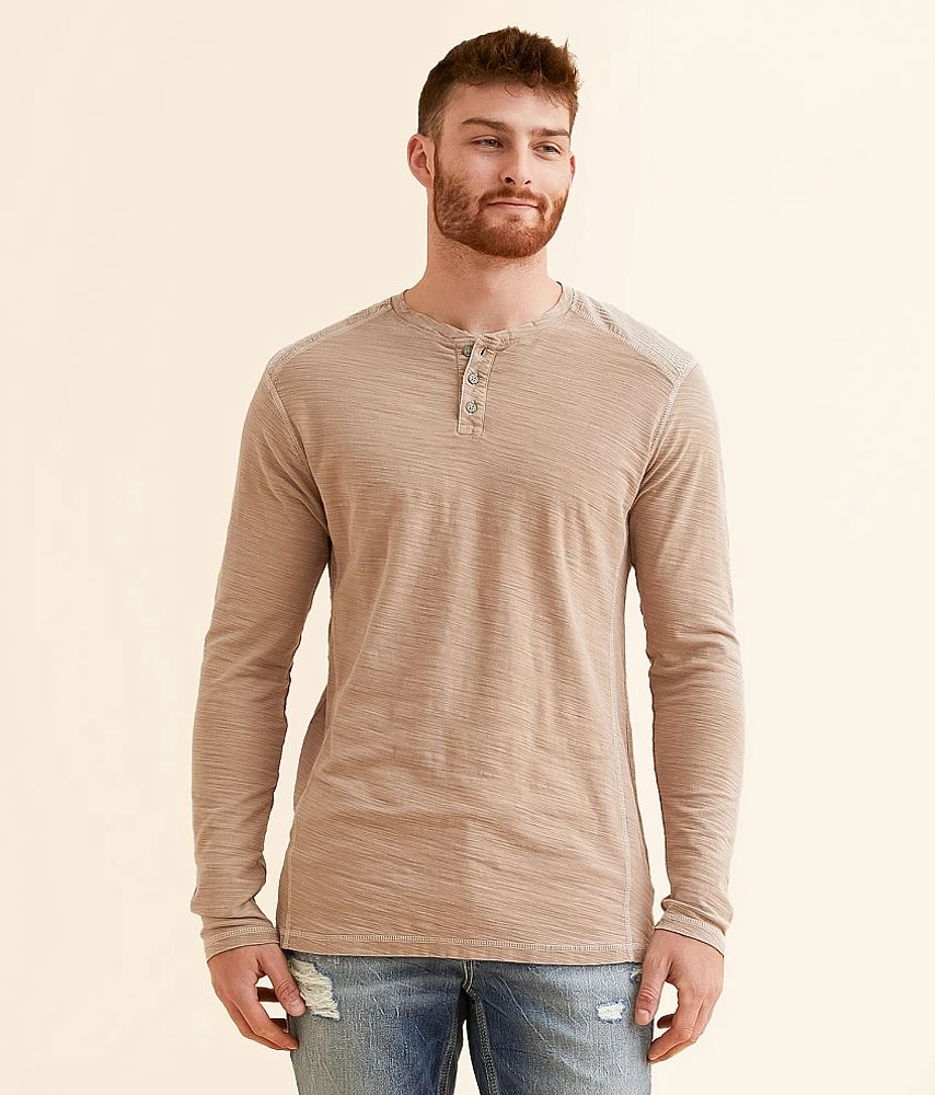 Buckle Black Slub Knit Henley