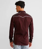 Solid Tailored Stretch Shirt