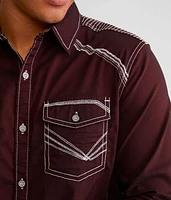 Solid Tailored Stretch Shirt