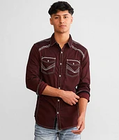 Solid Tailored Stretch Shirt