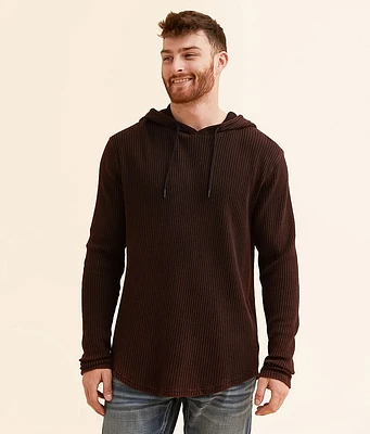 Buckle Black Waffle Knit Hoodie