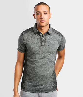 Buckle Black Washed Burnout Polo