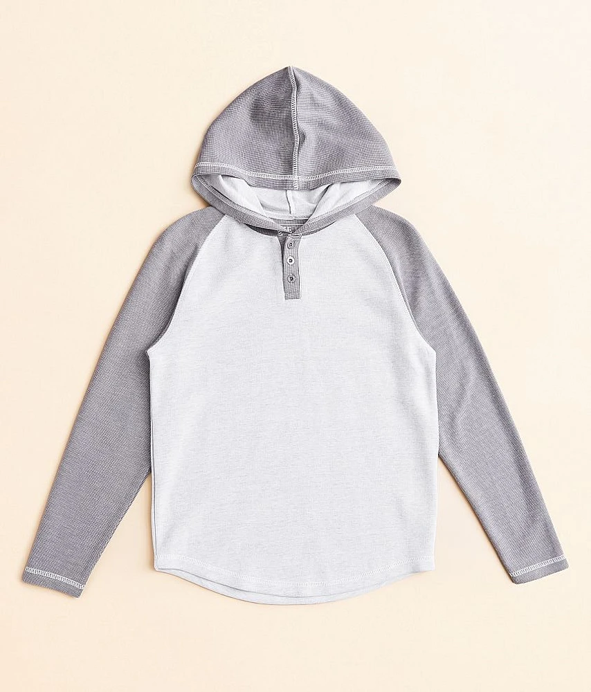 Boys - BKE Raglan Sleeve Henley Hoodie