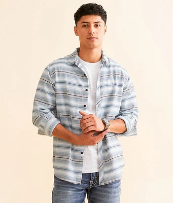 Departwest Striped Flannel Athletic Shirt