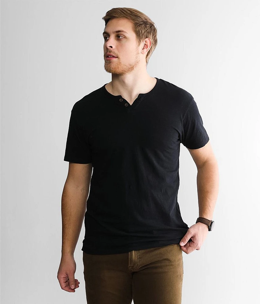 Slub Knit Henley