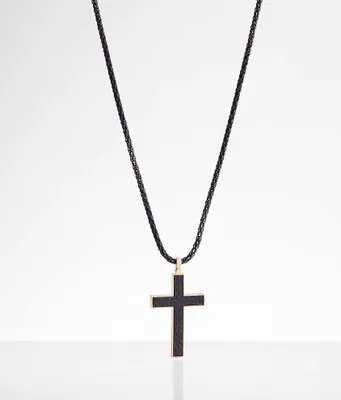 BKE Hammered Cross Necklace