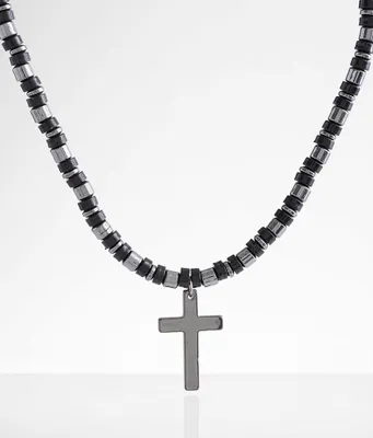 BKE Beaded Cross 20" Necklace