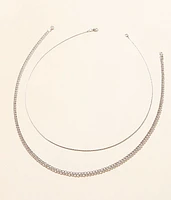 BKE 2 Pack Mixed Chain 24" Necklace Set