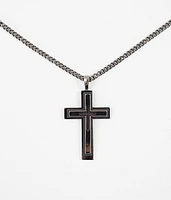 Hematite Cross 27" Necklace