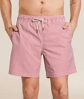 The Bayberry Seersucker Swim Trunks
