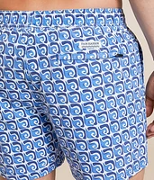 The Bungalow Rolling Waves Stretch Swim Trunks
