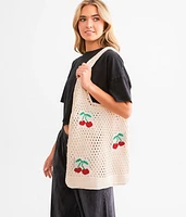Cherry Crochet Tote