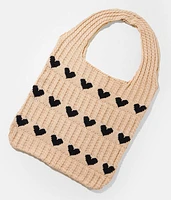 Fame Accessories Heart Crochet Tote