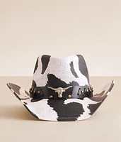 Cow Print Cowboy Hat