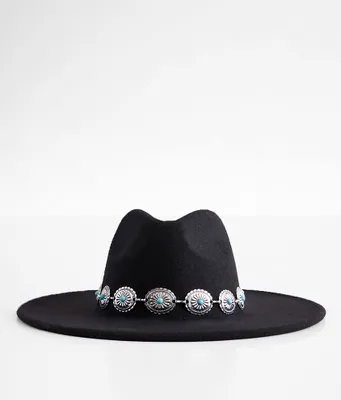 Turquoise Chain Panama Hat
