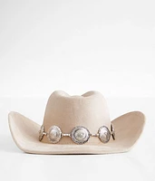 Metal Conch Cowboy Hat
