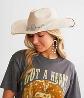 Metal Conch Cowboy Hat