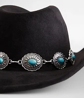 Turquoise Conch Cowboy Hat
