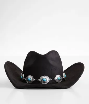 Turquoise Conch Cowboy Hat