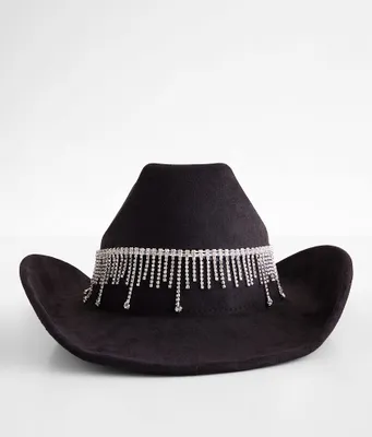 Rhinestone Fringe Cowboy Hat