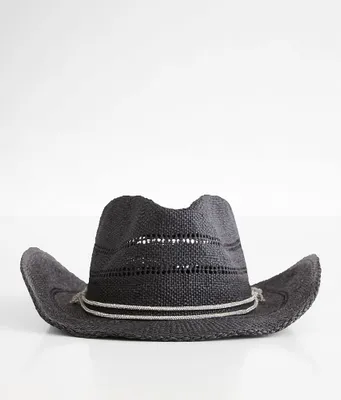 Fame Accessories Rhinestone Banded Cowboy Hat